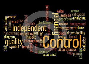 Word Cloud with CONTROL concept