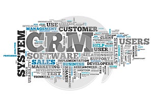 Word Cloud CRM - Customer Relationship Management