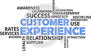 Word cloud - customer experience