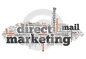 Word Cloud Direct Marketing