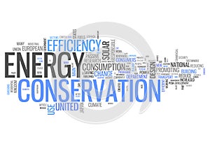 Word Cloud Energy Conservation