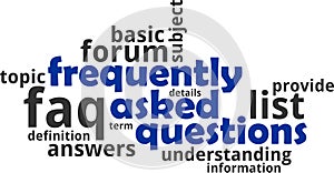 Word cloud - frequently asked questions