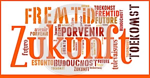 Word Cloud Future in different languages