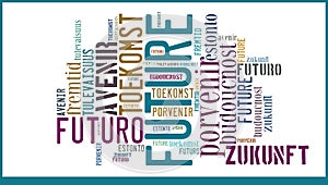 Word Cloud Future in different languages