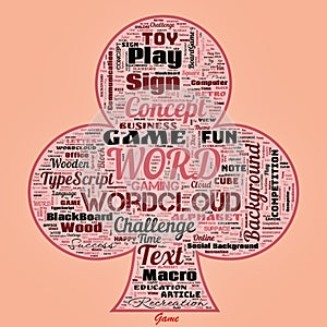 Word cloud of the Game as background