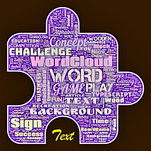 Word cloud of the Game as background