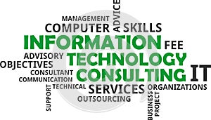 Word cloud - information technology consulting