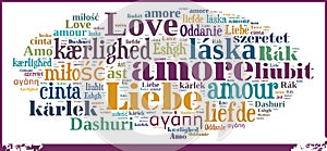 Word Cloud Love