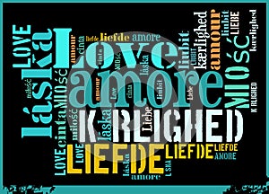 Word Cloud Love