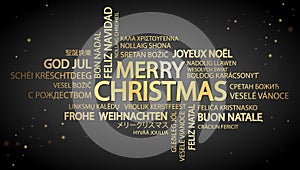 Word cloud Merry Christmas