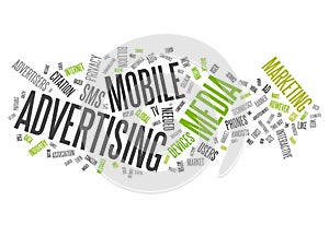 Word Cloud Mobile Advertising