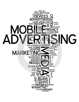 Word Cloud Mobile Advertising