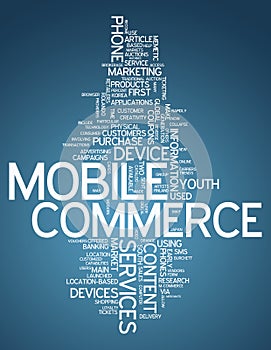 Word Cloud Mobile Commerce