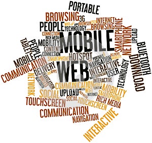 Word cloud for Mobile Web