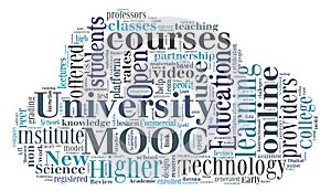 Word cloud on mooc