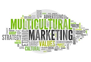 Word Cloud Multicultural Marketing