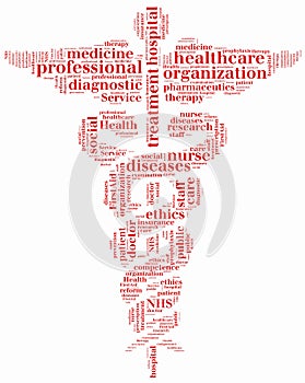 Word cloud NHS or public health service related photo