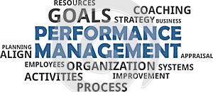 Word cloud - performance management