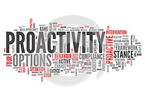 Word Cloud Proactivity
