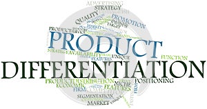 Word cloud for Product Differentiation photo