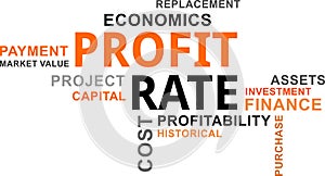 Word cloud - profit rate