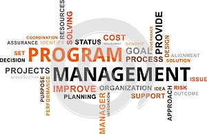 Word cloud - program management