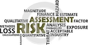 Word cloud - risk assessment