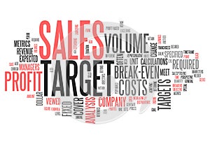 Word Cloud Sales Target