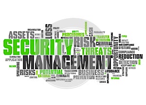 Word Cloud Security Management