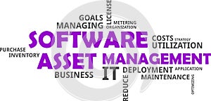 Word cloud - software asset management