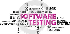 Word cloud - software testing