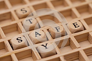 Word cloud for stay safe photo