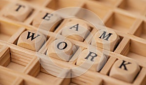 Word cloud for team work