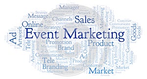 Word cloud with text Event Marketing