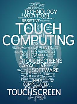 Word Cloud Touch Computing