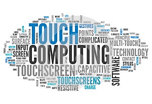 Word Cloud Touch Computing