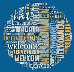 Word cloud Welcome