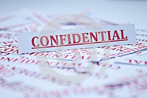 The word Confidential.