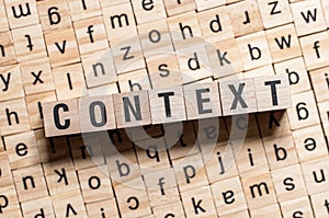 The word of CONTEXT on building blocks concept