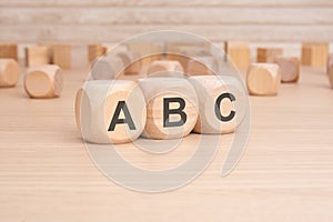 the word cubes formed ABC It's an abbreviation for Always Be Closing