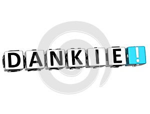 The word Dankie - Thank you in many different languages.