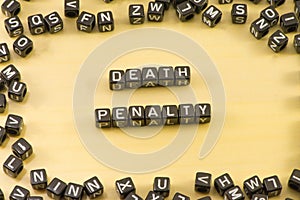 The word death penalty