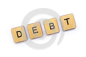 The word DEBT