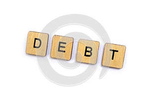 The word DEBT