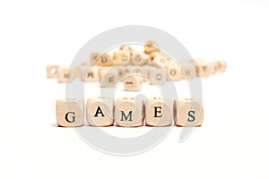 Word with dice games