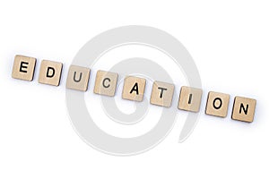 The word EDUCATION