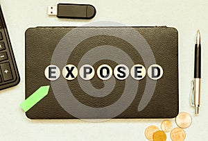 the word of EXPOSED on building blocks concept.