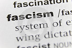 The Word Fascism Close Up