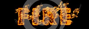 The Word Fire Written with Fire