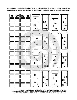 Slovo hra nebo dospělí matematika tématické 